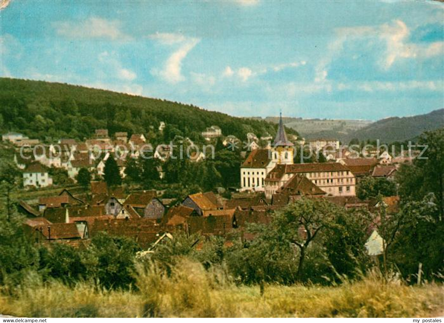 73246997 Bad Koenig Odenwald Ortsansicht Mit Kirche Bad Koenig Odenwald - Bad König