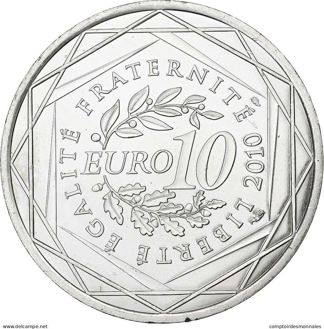 France, 10 Euro, 2010, Paris, Argent, SUP+, KM:1668 - Frankreich