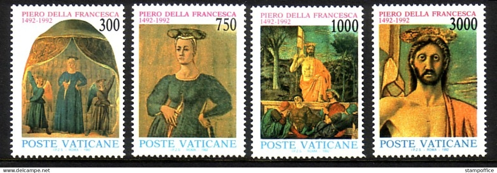 VATIKAN MI-NR. 1060-1063 POSTFRISCH(MINT) 500. Todestag Von Piero Della Francesca 1992 MALER - Nuevos