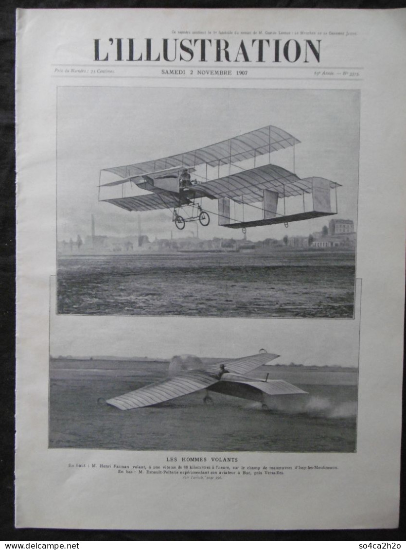 L'ILLUSTRATION N°3375 2/11/1907 Le Procès Moltke Harden; Deux Affaires De Trahison; Nouveaux Exploits D'aéroplanes - Autres & Non Classés