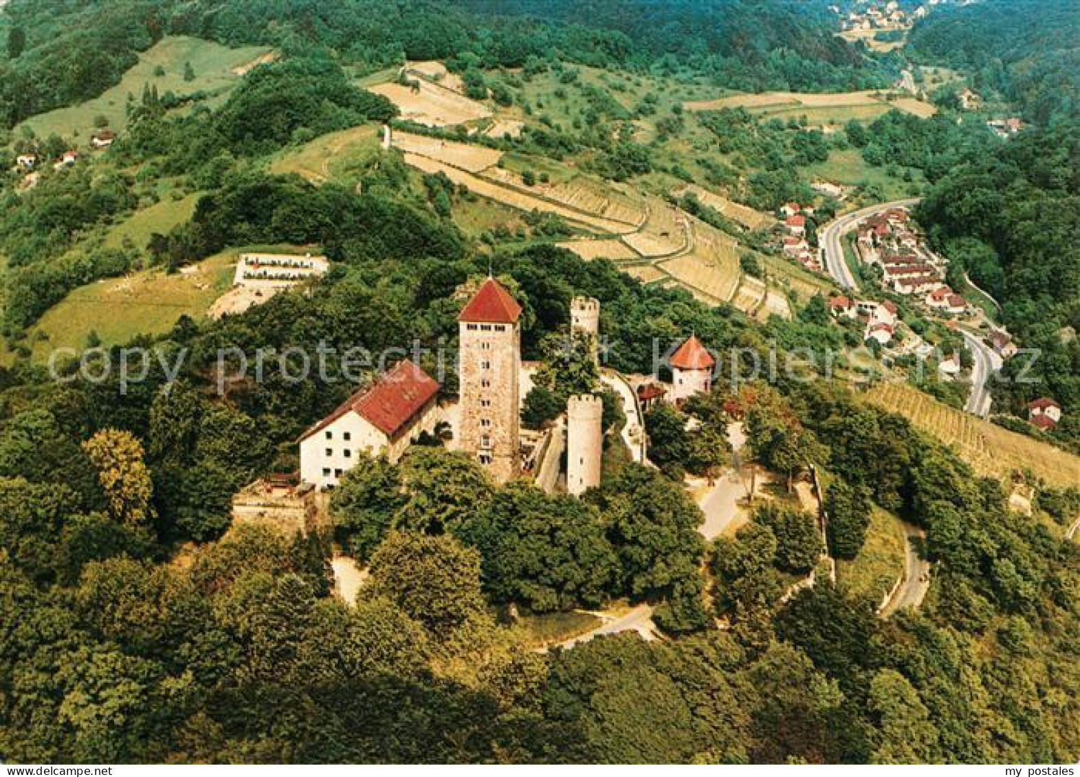 73246785 Heppenheim Bergstrasse Starkenburg Blick Ins Kirschhausener Tal Flieger - Heppenheim