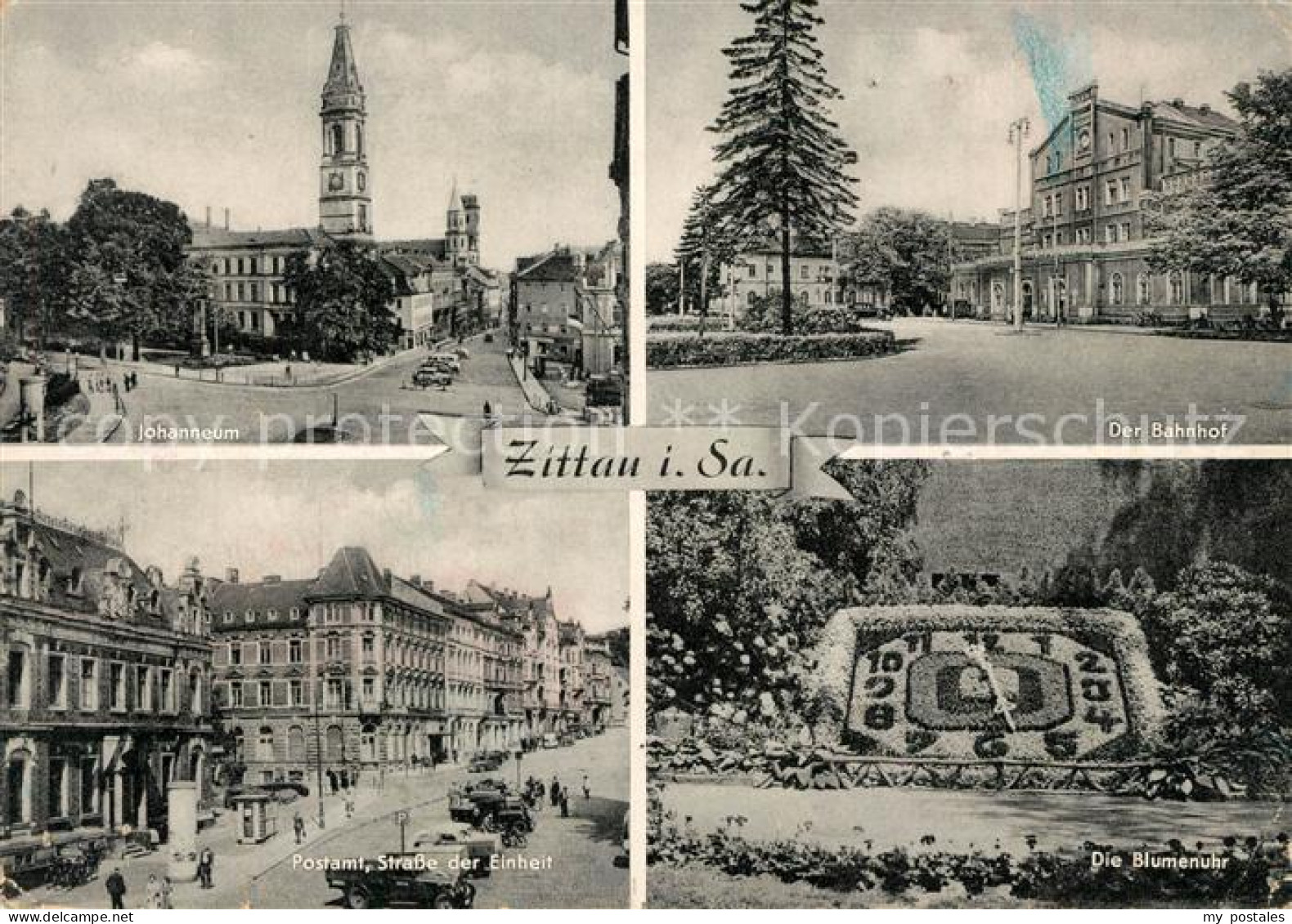 73246668 Zittau Johanneum Bahnhof Postamt Strasse Der Einheit Blumenuhr Zittau - Zittau