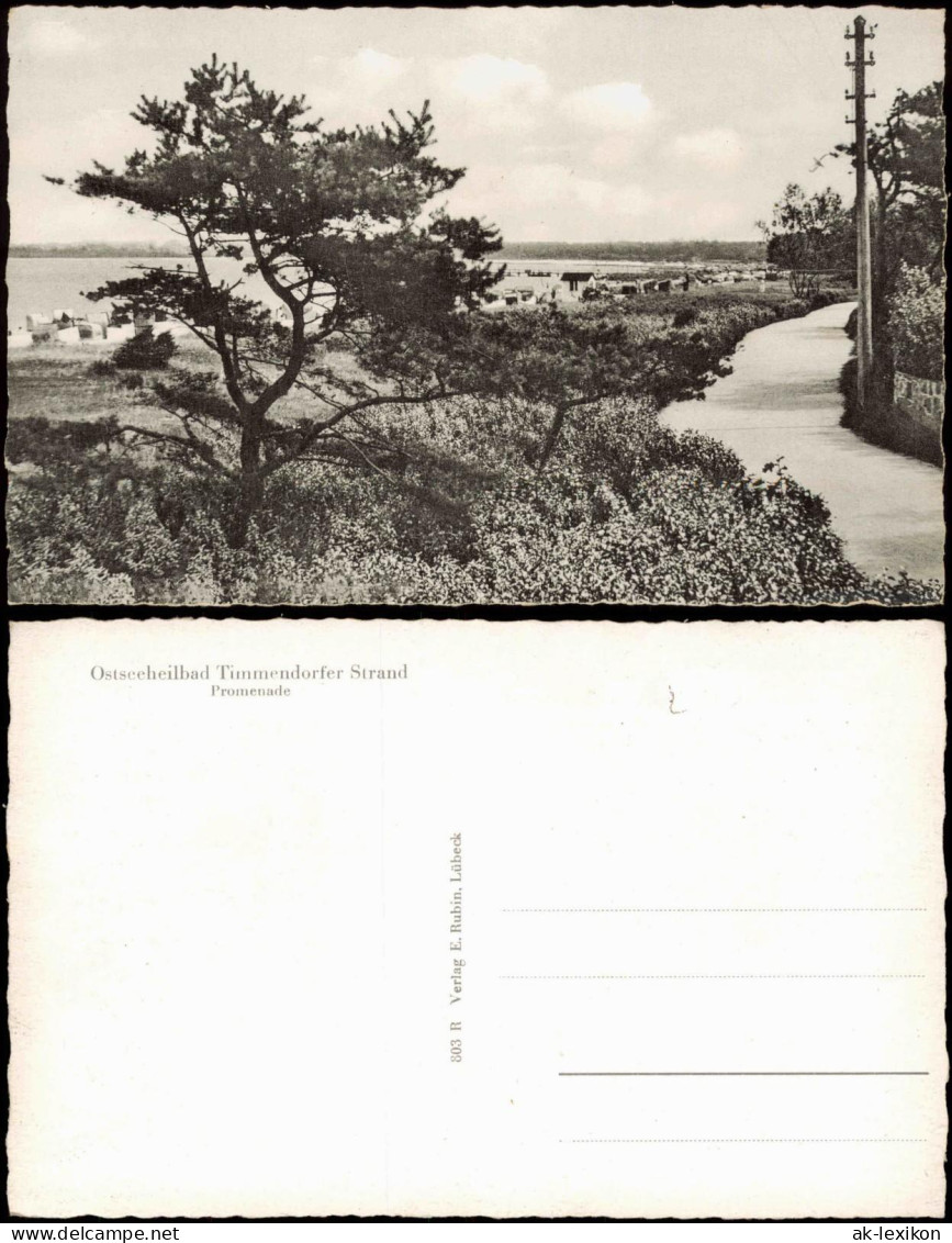 Ansichtskarte Timmendorfer Strand Strandpromenade 1954 - Autres & Non Classés