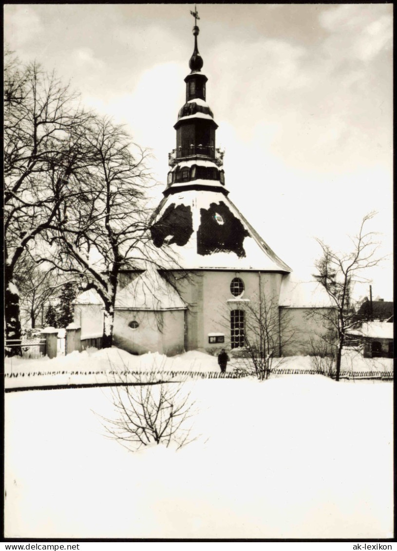 Kirche (Gebäude Allgemein) Im Winter (Ort Unbekannt) 1970 Privatfoto Foto - Altri & Non Classificati