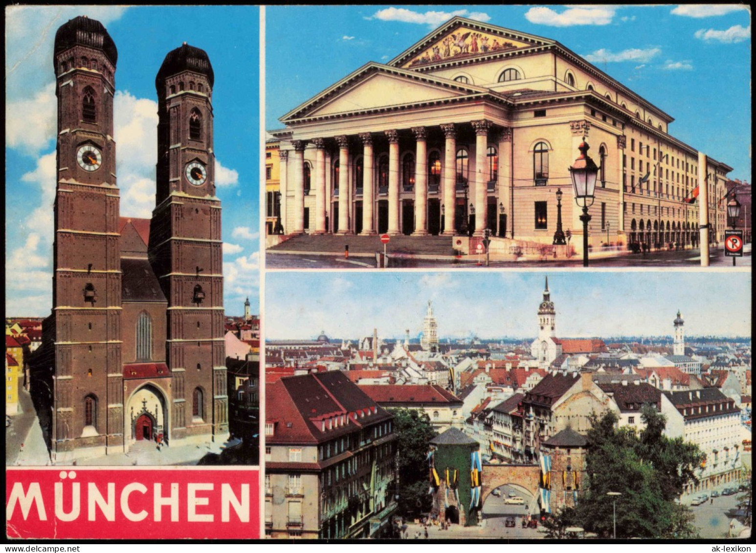 Ansichtskarte München Mehrbildkarte U.a. Mit Frauenkirche 1964 - Muenchen