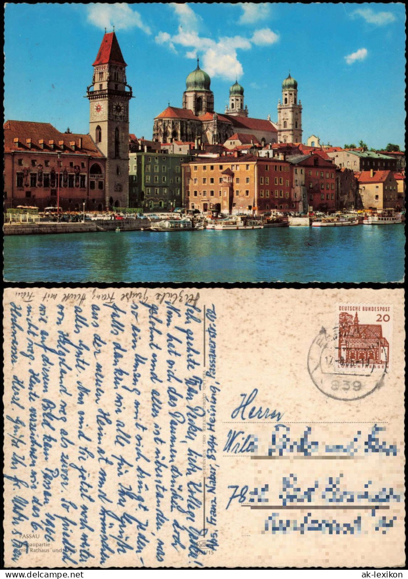 Ansichtskarte Passau Rathaus, Dom Und Donau Partie 1966 - Passau