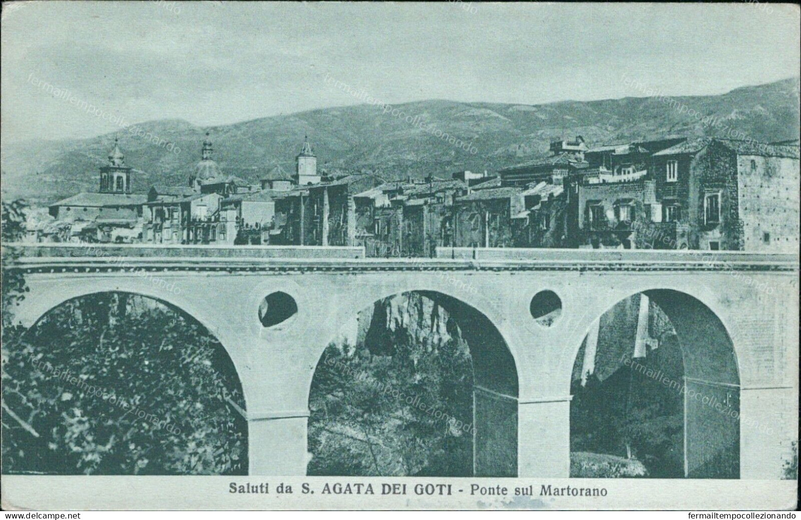 V766 Cartolina  S.agata Dei Goti Ponte Sul Martorano Provincia Di Benevento - Benevento