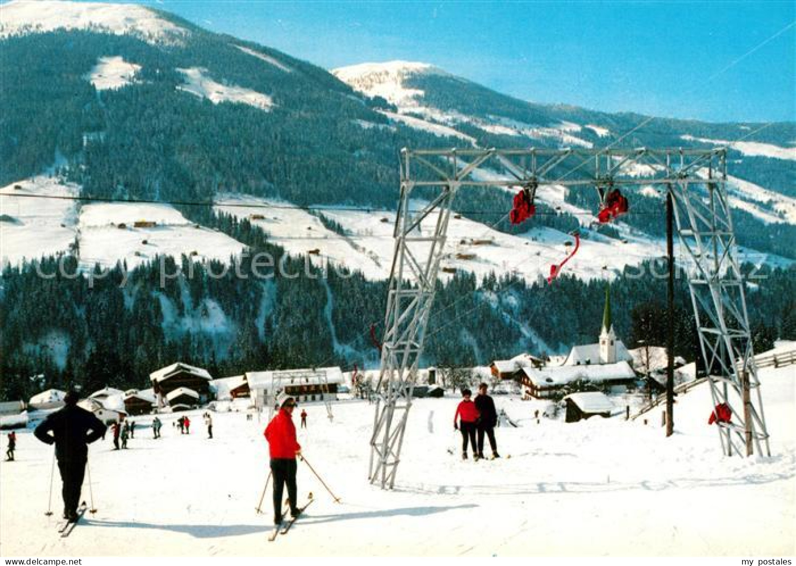 73246486 Alpbach Wintersportplatz Blick Vom Uebungshang Zum Wiedersbergerhorn Ki - Altri & Non Classificati