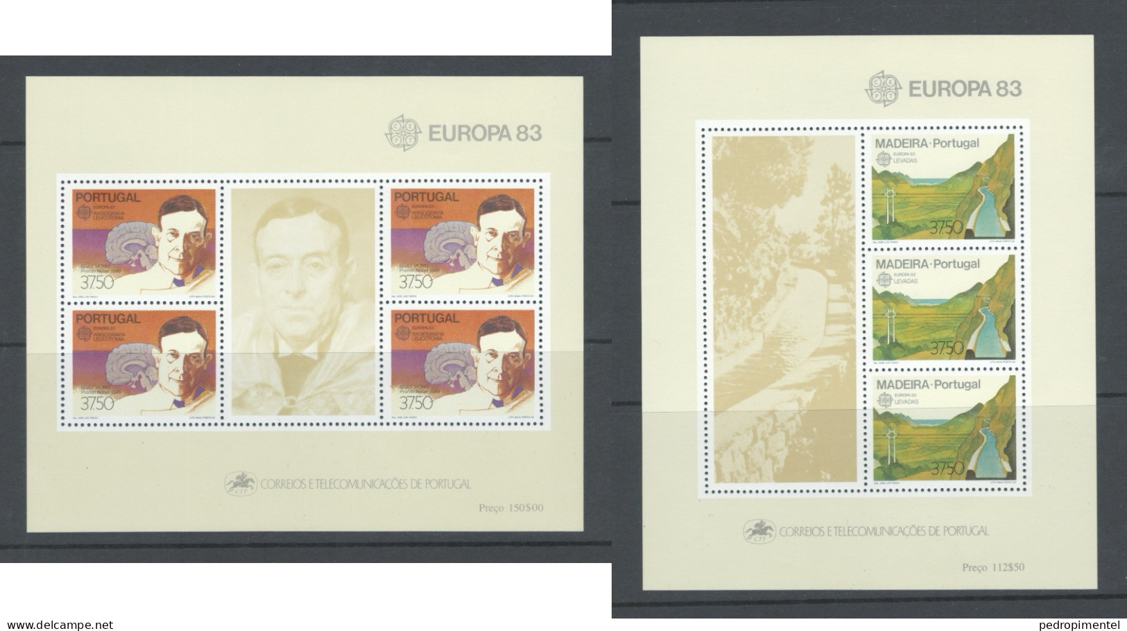 Portugal Stamps 1983 "Europa CEPT " Condition MNH #1614&1616 (2 Minisheets) - Unused Stamps