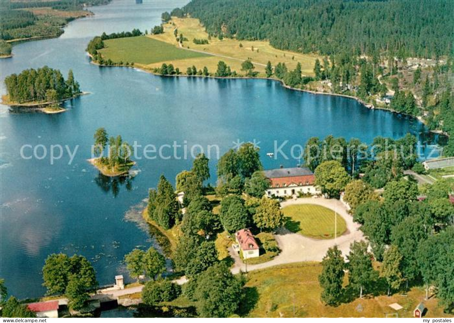 73246362 Hok Hook Manor Hotel Golf Course Aerial View  - Sweden