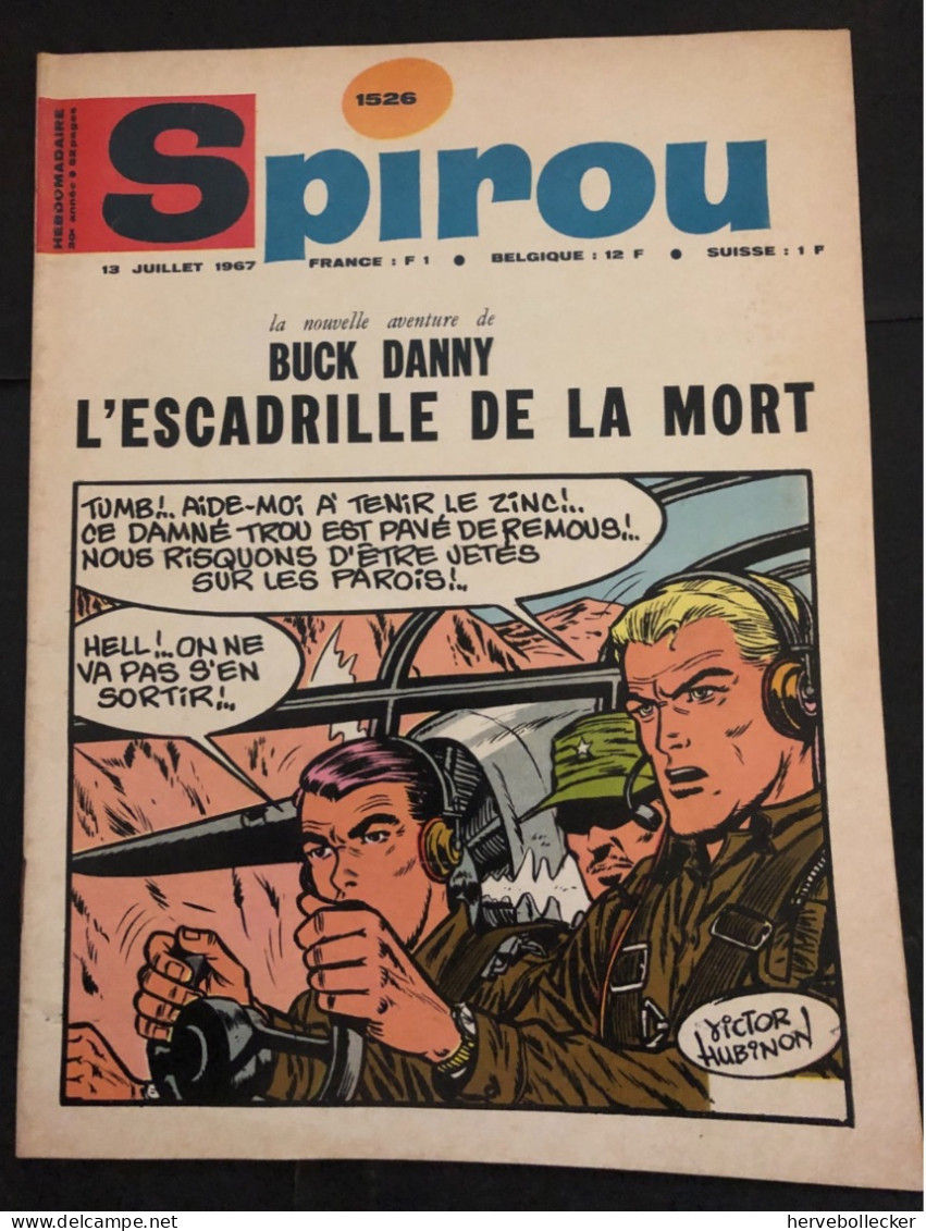 Spirou Hebdomadaire N° 1526 -1967 - Spirou Magazine