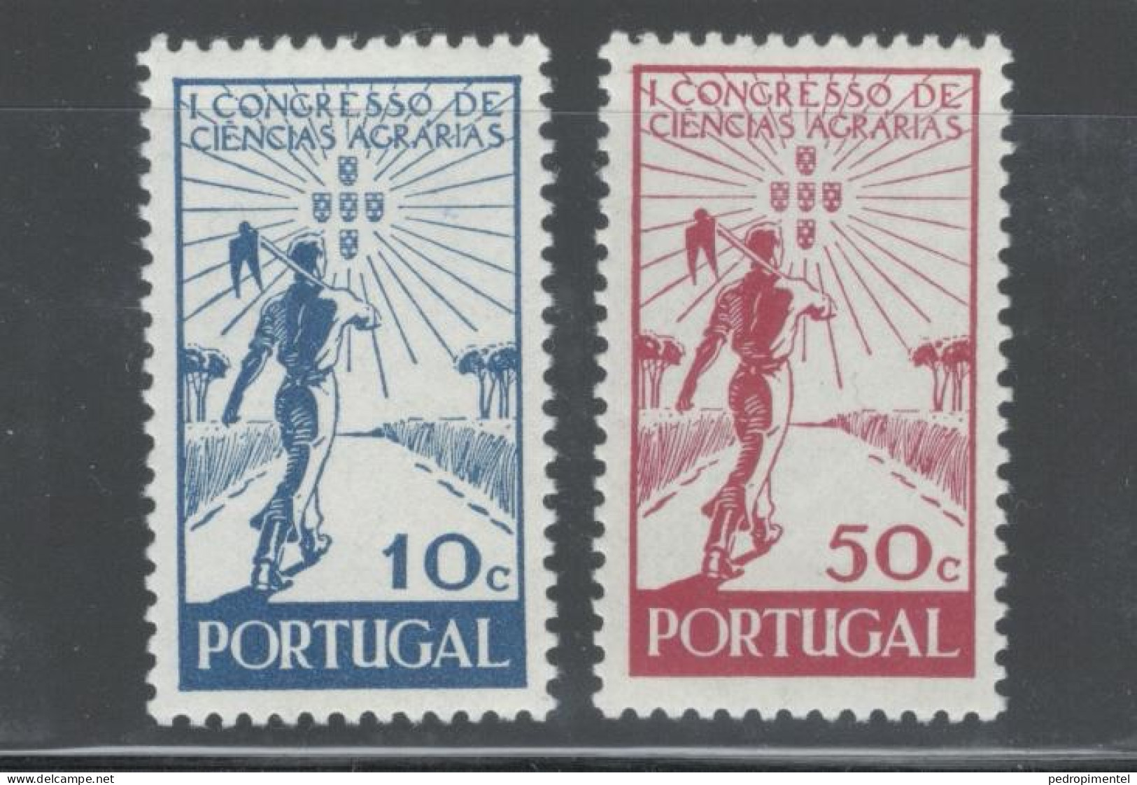 Portugal Stamps 1943 "Agricultural Congress" Condition MH #634&635 - Unused Stamps