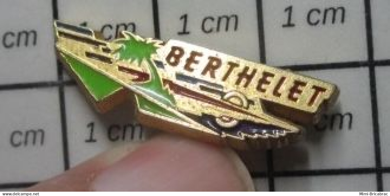 1818A Pin's Pins / Beau Et Rare / MARQUES / BERTHELET COCOTIER ET BATEAU ? - Merken