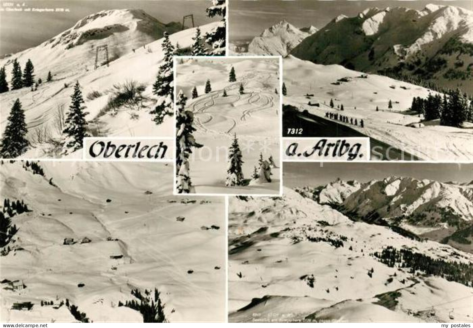 73245901 Oberlech Lech Vorarlberg Panorama Wintersportplatz Alpen Oberlech Lech  - Sonstige & Ohne Zuordnung