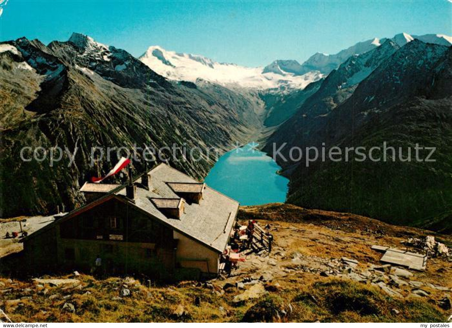 73245778 Olpererhuette Berghuette Zillertaler Alpen Bergsee Olpererhuette - Autres & Non Classés