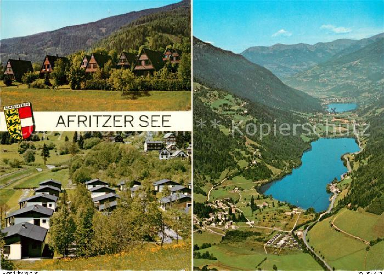 73245036 Afritz See Bungalowpark Afritzersee Gegen Brennsee Fliegeraufnahme Afri - Sonstige & Ohne Zuordnung