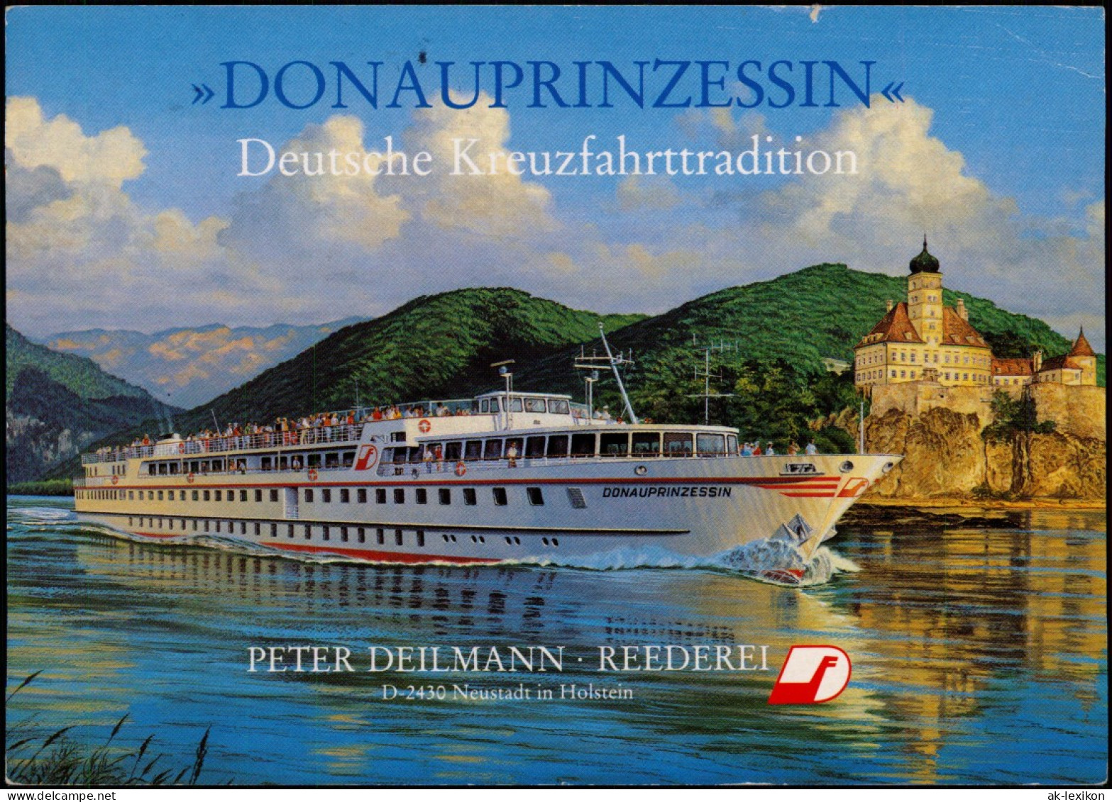 Ansichtskarte  Fahrgastschiff Personenschiffahrt DONAUPRINZESSIN 1991 - Traghetti