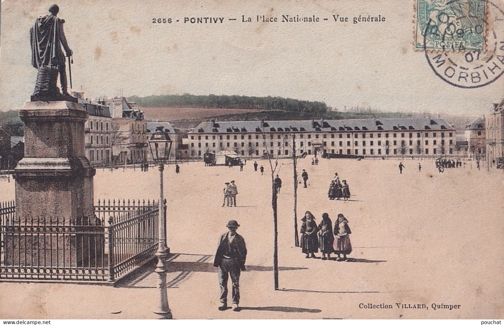 C12-56) PONTIVY - LA PLACE NATIONALE - VUE GENERALE - EN  1907 - Pontivy