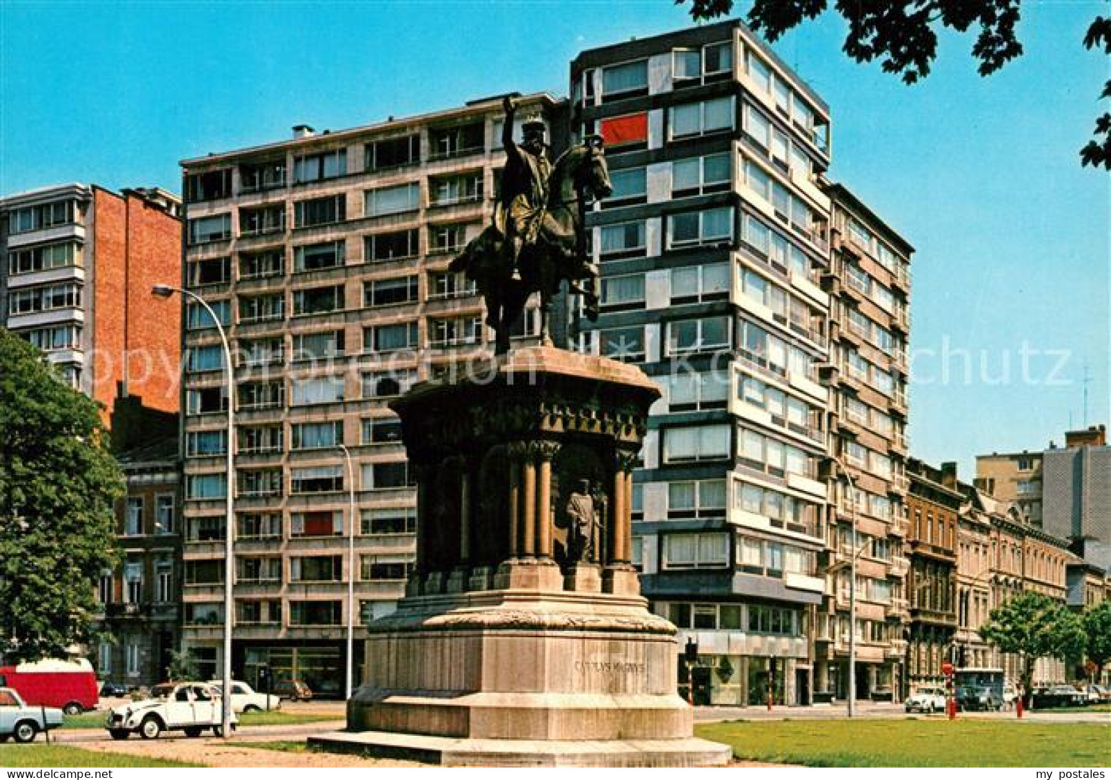 73244939 Liege Luettich Monument Charlemagne Denkmal Carolus Magnus Reiterstandb - Andere & Zonder Classificatie