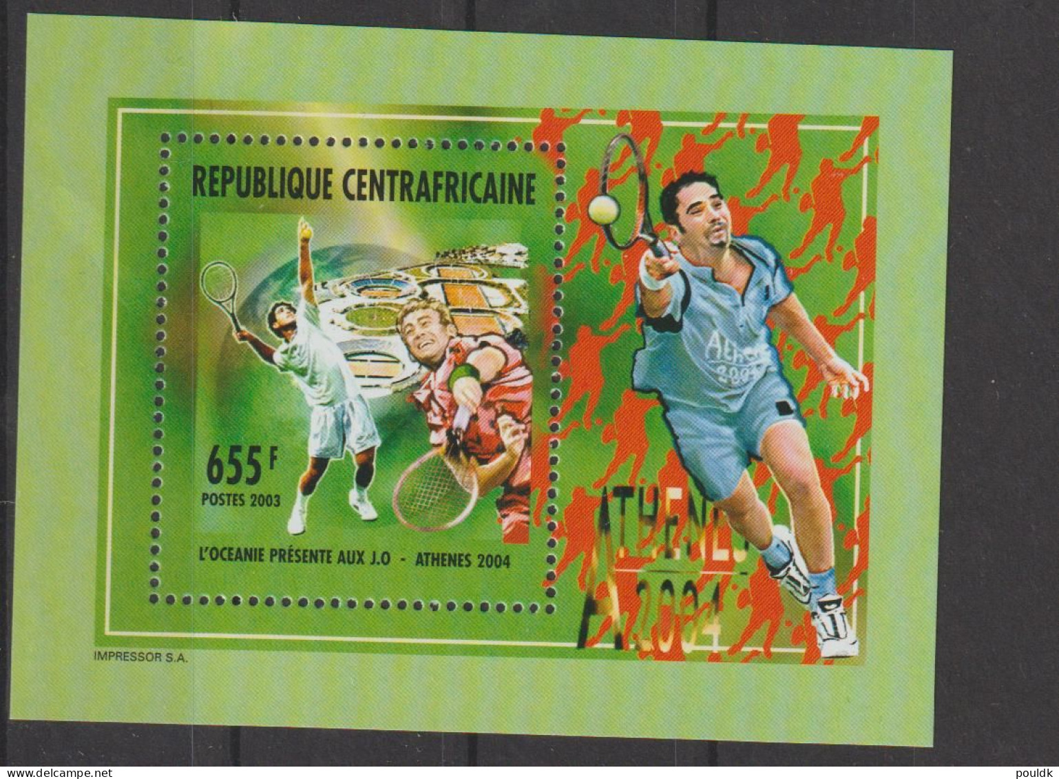 Republique Centrafricaine 2004 Olympic Games In Athens - Four Souvenir Sheets + 4 Stamps MNH/**. Postal Weight 0,04 Kg. - Ete 2004: Athènes