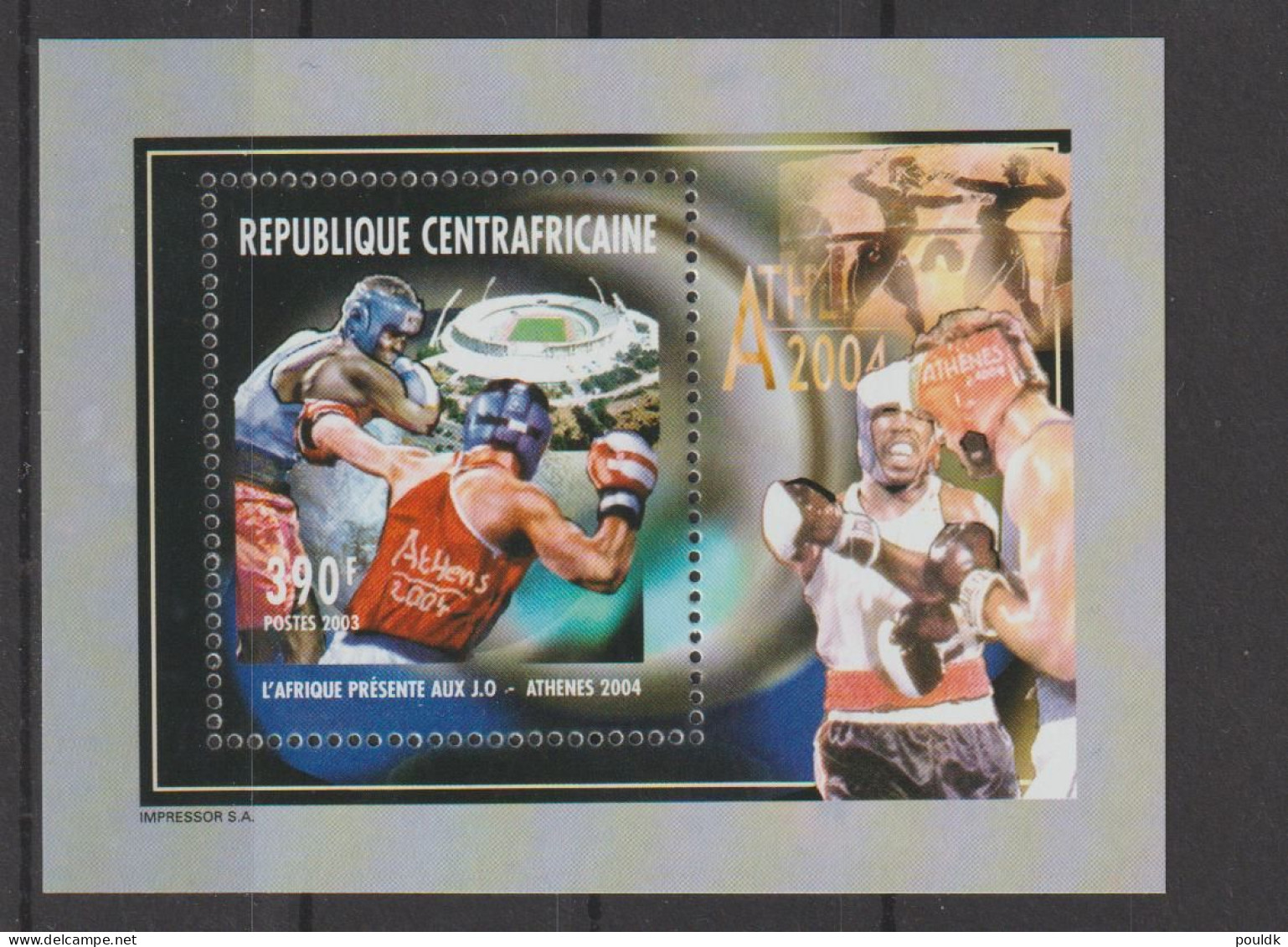 Republique Centrafricaine 2004 Olympic Games In Athens - Four Souvenir Sheets + 4 Stamps MNH/**. Postal Weight 0,04 Kg. - Summer 2004: Athens