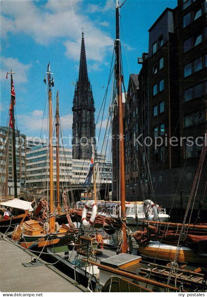 73244705 Hamburg Nicolaifleet Und Nicolaikirche Segelboote Hamburg - Otros & Sin Clasificación