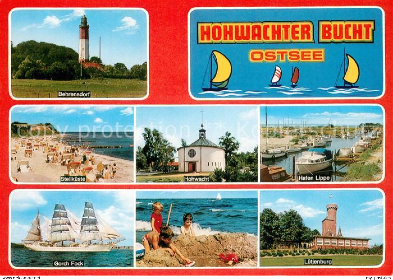 73244657 Behrensdorf Ostsee Leuchtturm Steilkueste Gorch-Fock Segelschiff Luetje - Altri & Non Classificati