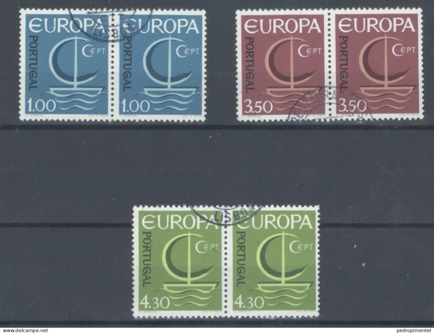 Portugal Stamps 1966 "Europa CEPT" Condition Used #983-985 (pairs) - Neufs