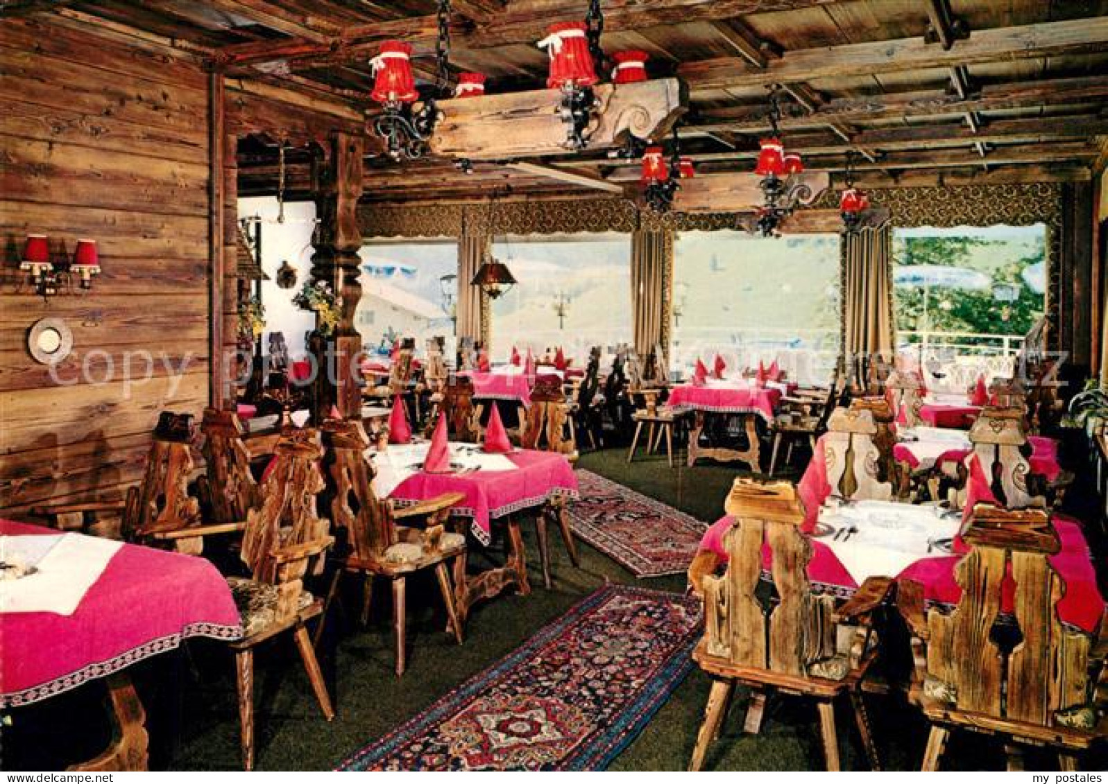 73244482 Berwang Tirol Alpenhotel Berwanger Hof Restaurant Walliser Stube Berwan - Autres & Non Classés