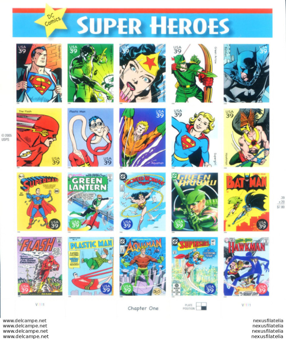 Super Eroi Della DC Comics 2006. - Blocs-feuillets