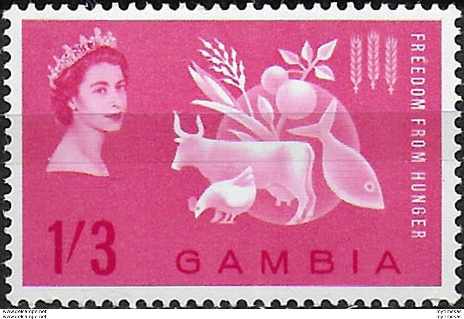 1963 Gambia Freedom From Hunger 1v. MNH SG N. 190 (Copia) - Andere & Zonder Classificatie