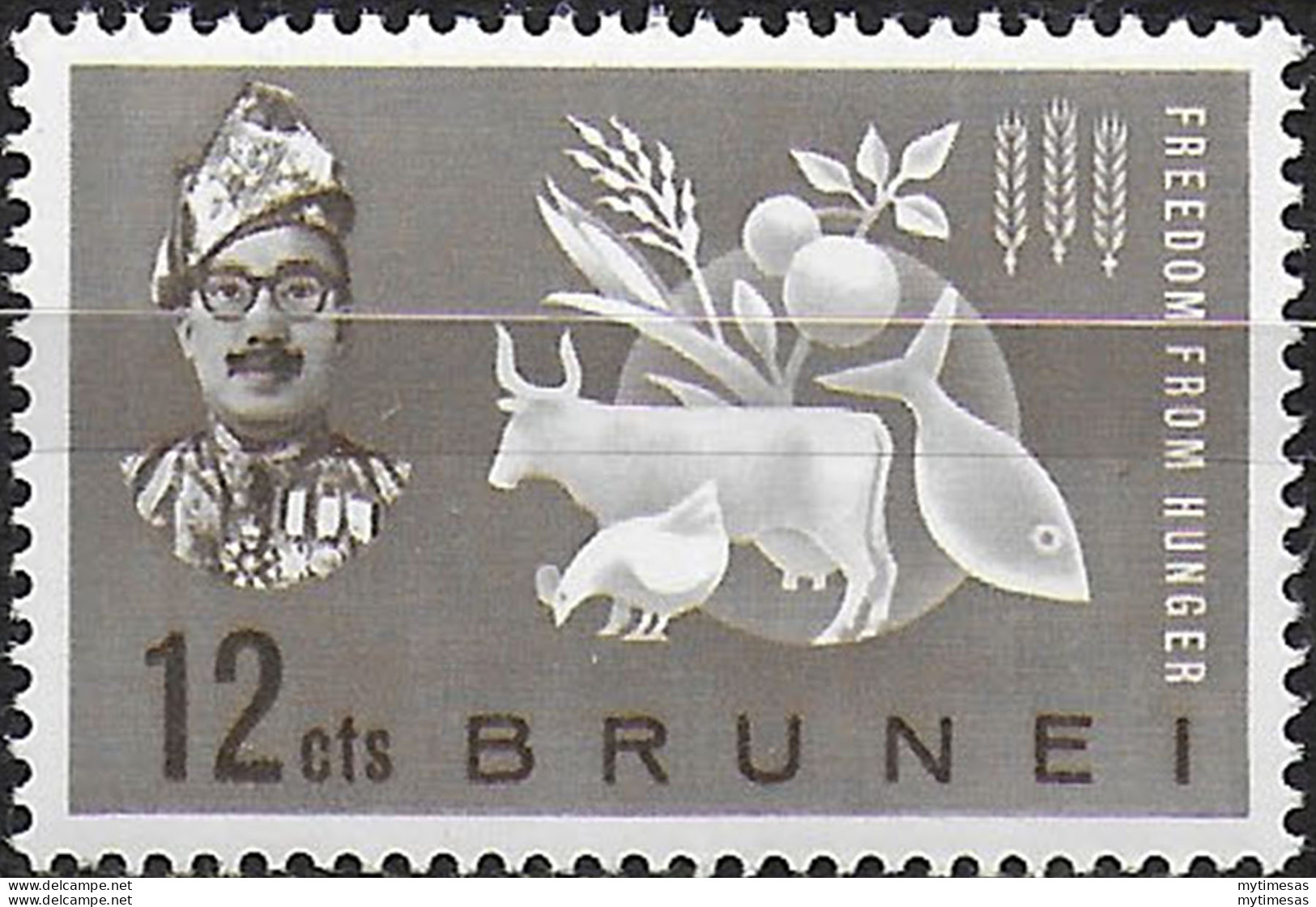 1963 Brunei Freedom From Hunger 1v. MNH SG N. 117 - Otros & Sin Clasificación