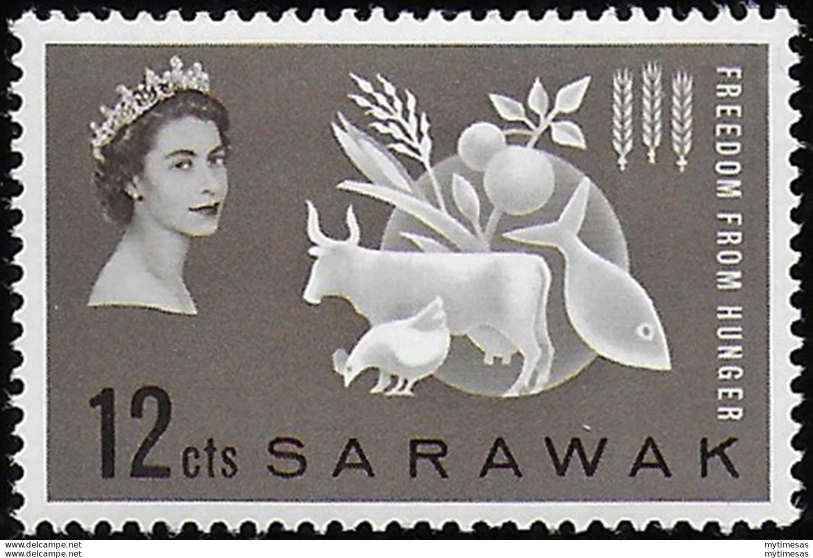 1963 Sarawak Freedom From Hunger 1v. MNH SG N. 203 - Altri & Non Classificati