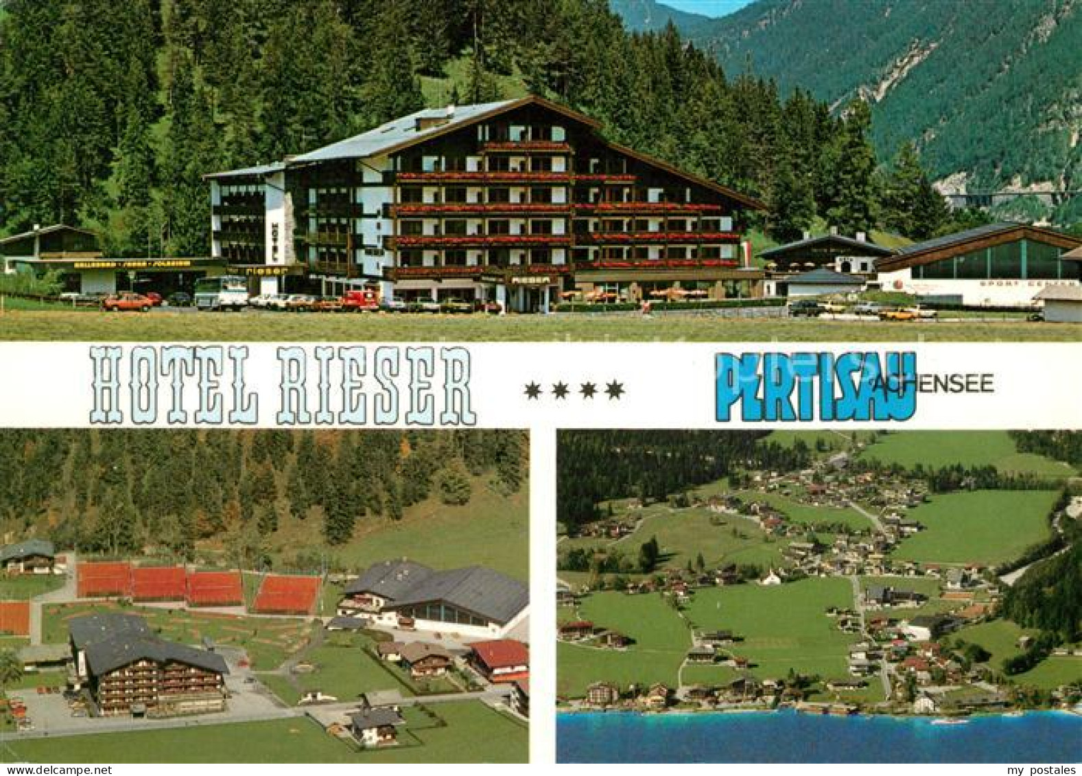 73244390 Pertisau Achensee Hotel Rieser Fliegeraufnahme Pertisau Achensee - Other & Unclassified