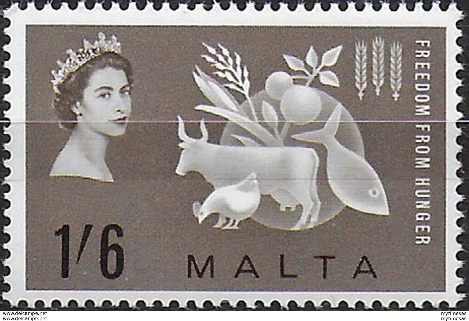 1963 Malta Freedom From Hunger 1v. MNH SG N. 311 - Otros & Sin Clasificación