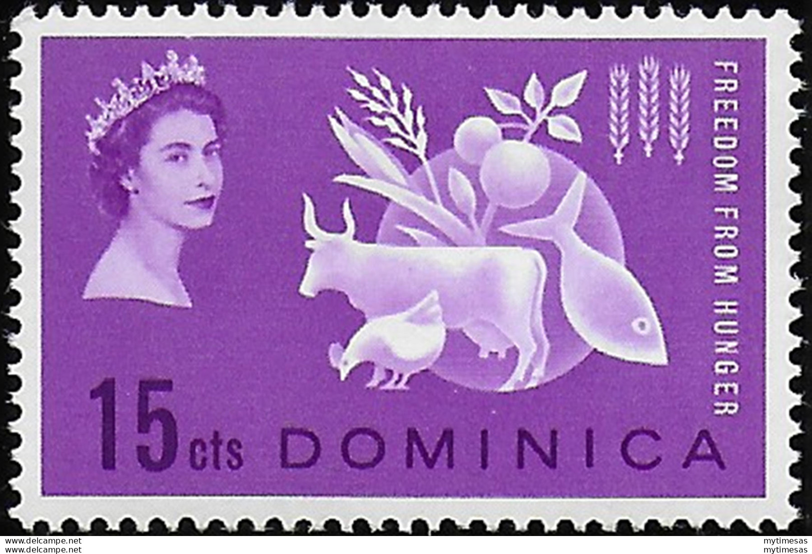 1963 Dominica Freedom From Hunger 1v. MNH SG N. 179 - Sonstige & Ohne Zuordnung