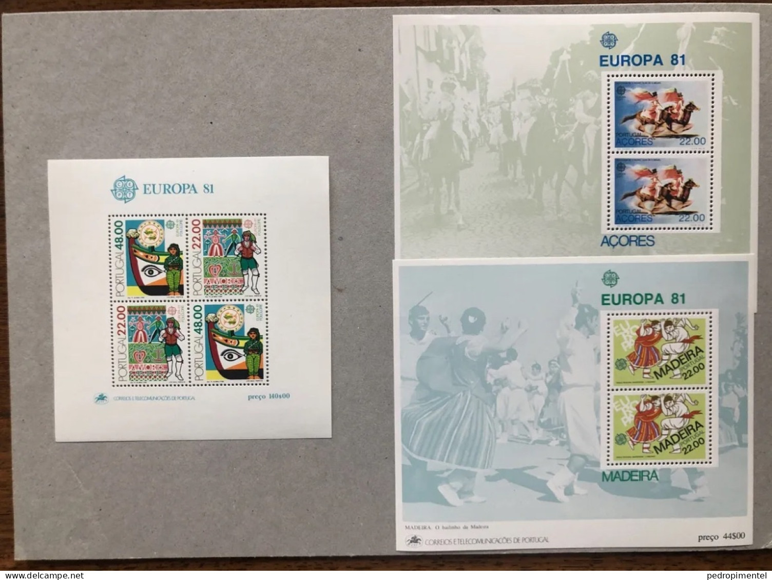 Portugal Azores Madeira Stamps 1981 "Europa CEPT" Condition MNH #1519-1522 (3 Minisheet) - Neufs