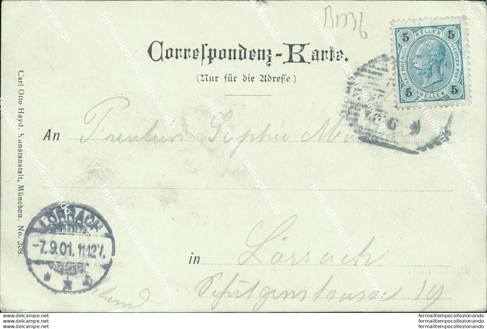 Bd36 Cartolina Innsbruck Sclfoss Ambras 1901 - Other & Unclassified