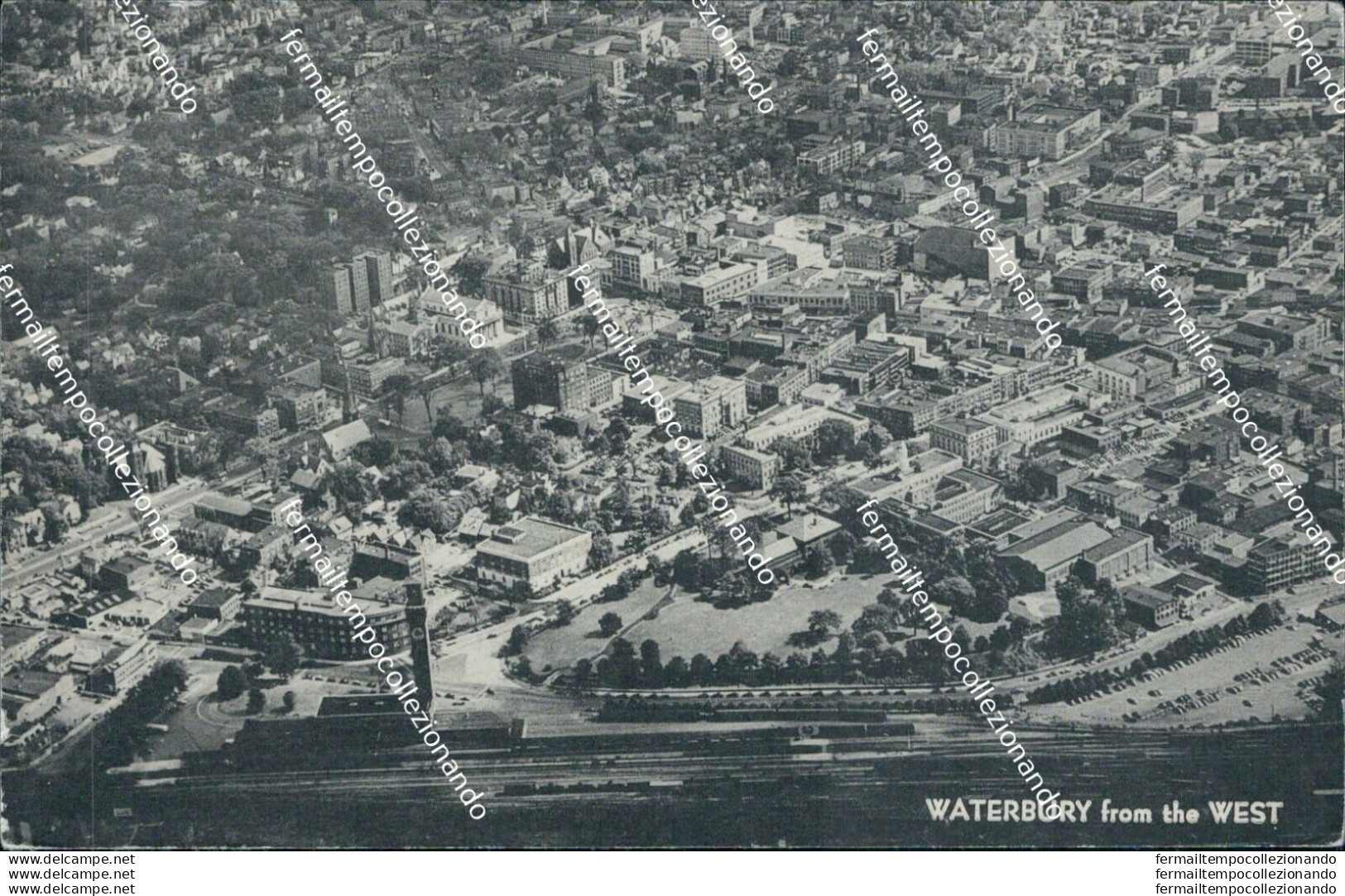 Bd55 Cartolina Waterbury From The West - Other & Unclassified