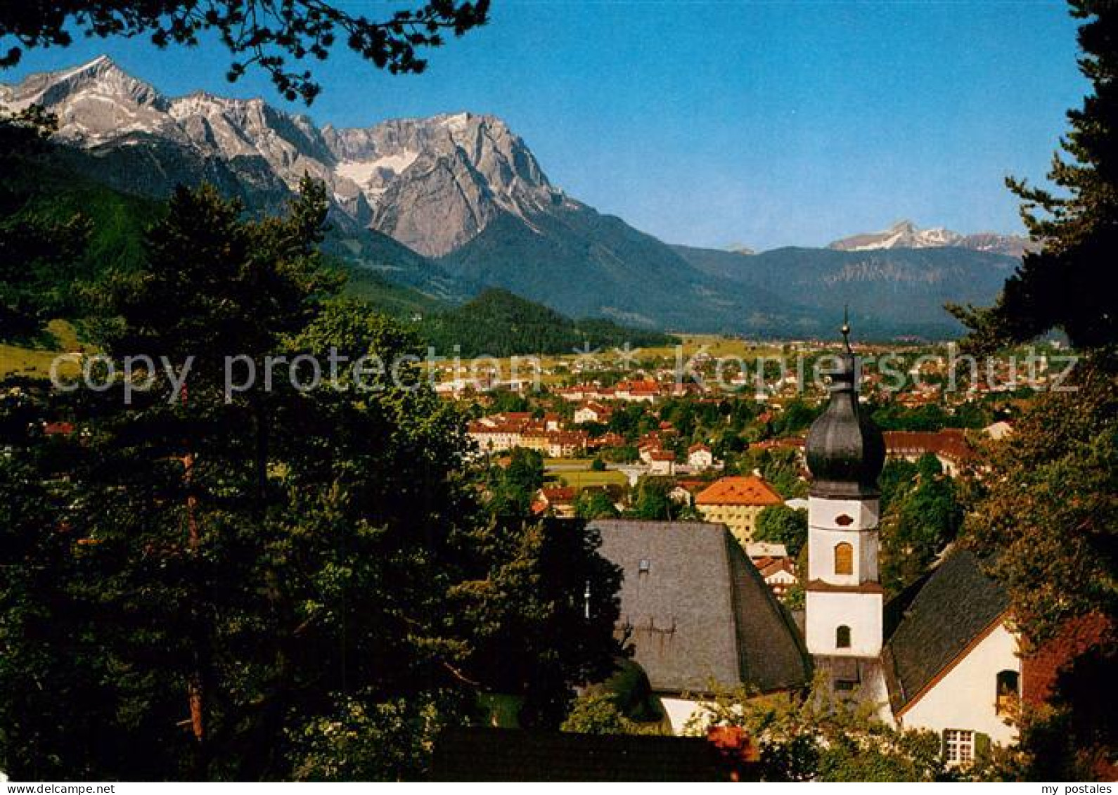 73244065 Garmisch-Partenkirchen Wallfahrtskirche St. Antoen Zugspitzgruppe Garmi - Garmisch-Partenkirchen