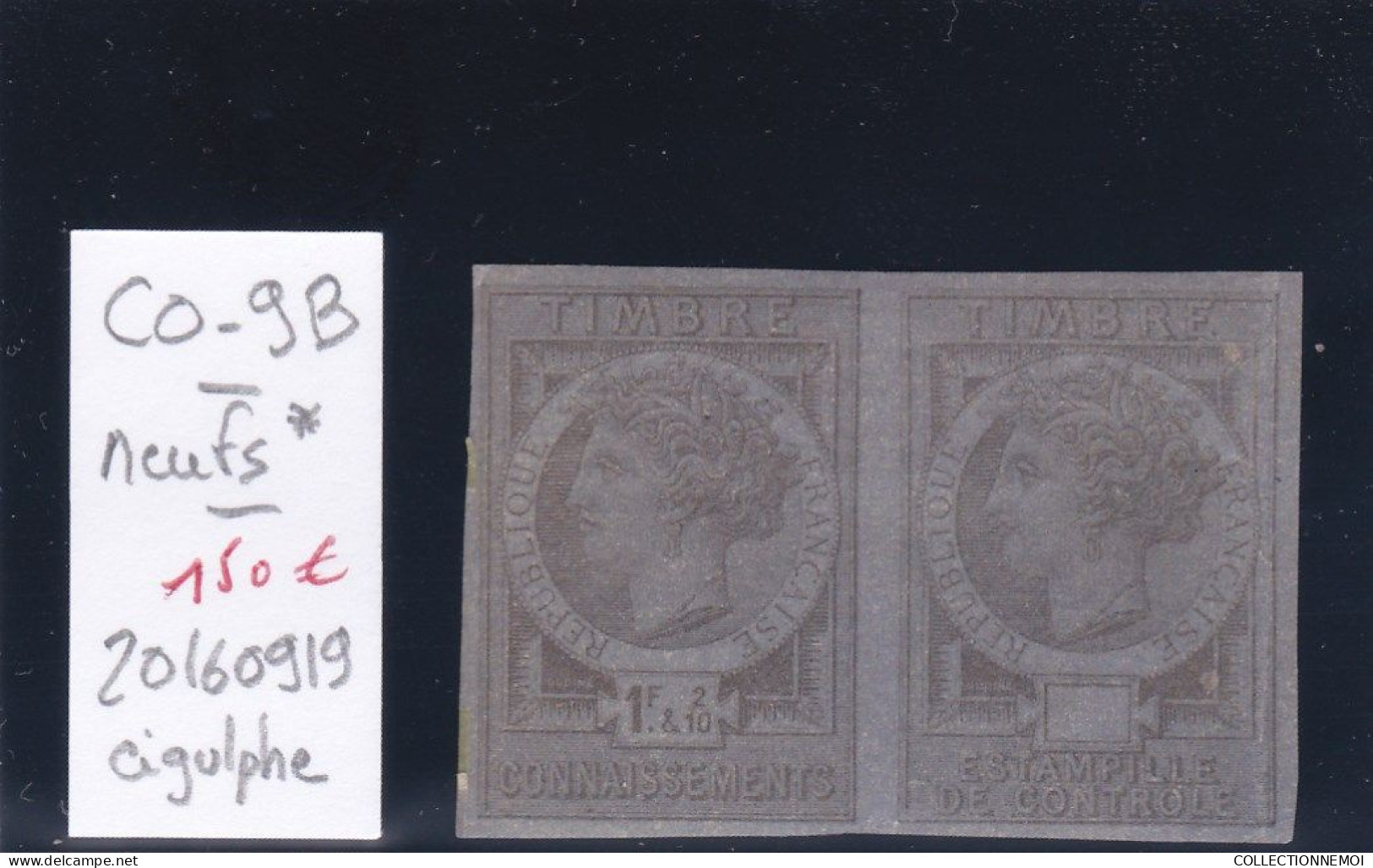 Timbres  """   CONNAISSEMENTS   """ ,,paire Neuve - Stamps