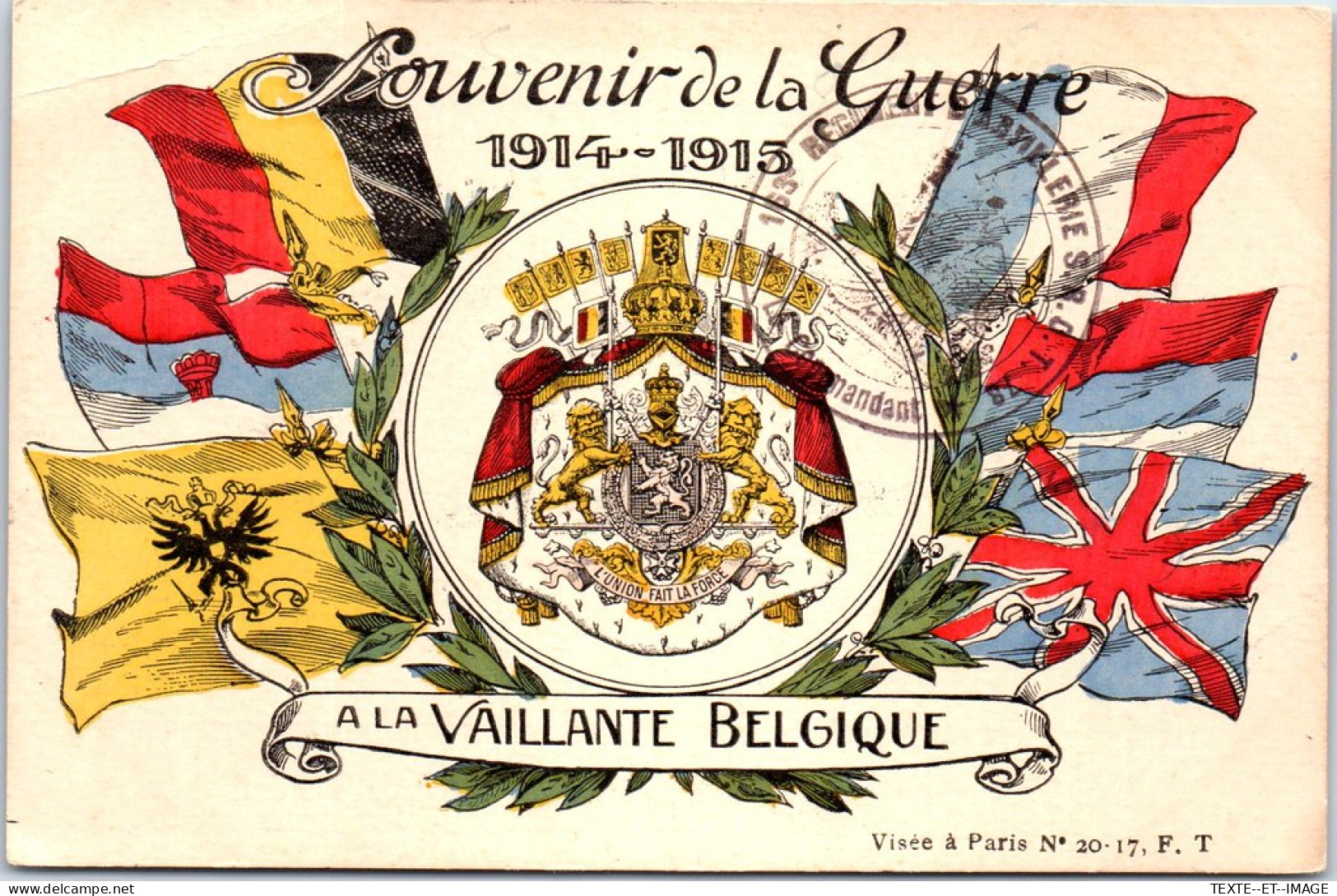 BELGIQUE - Souvenir De La Guerre A La Vaillante Belgique  - Autres & Non Classés