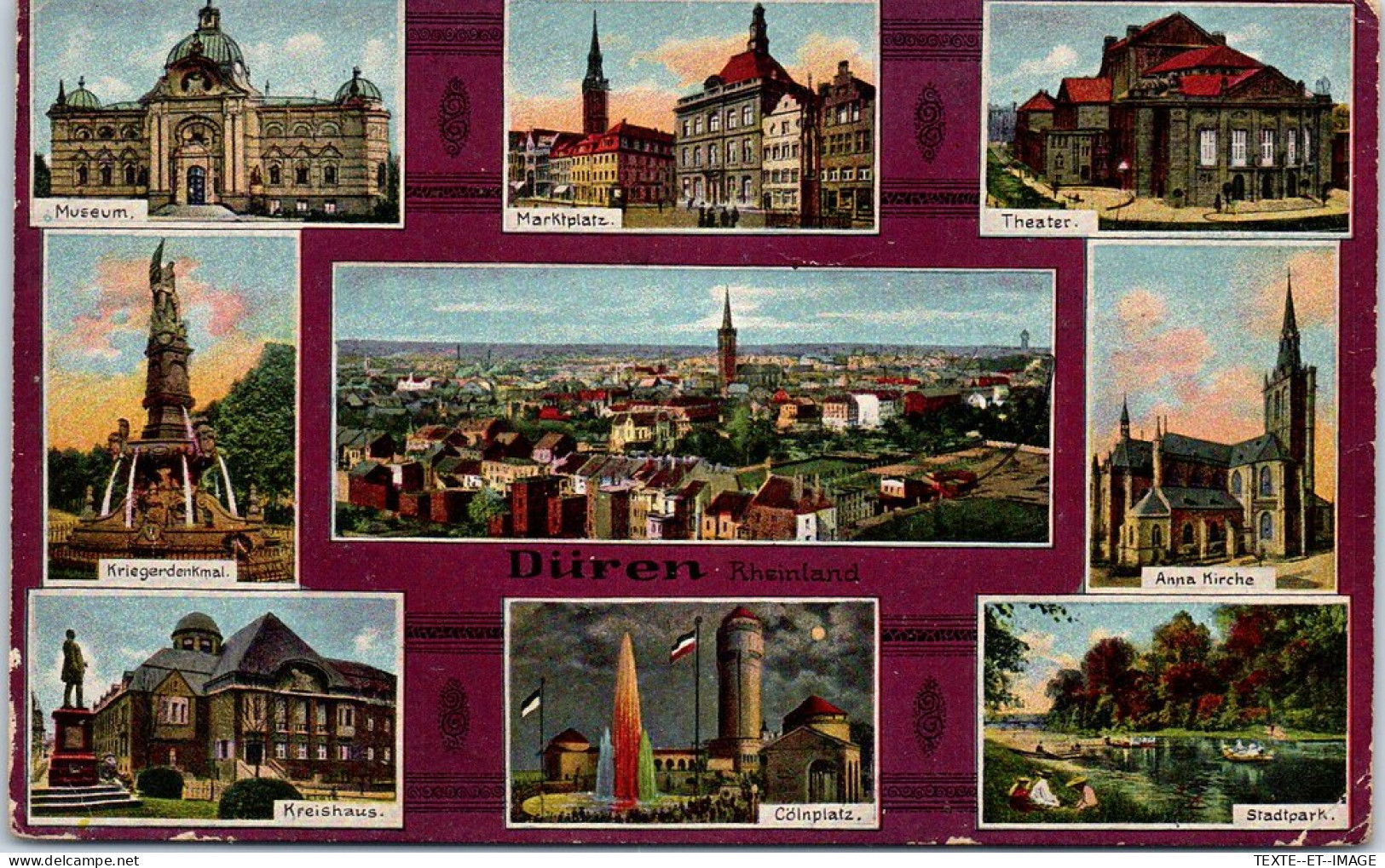 ALLEMAGNE - DUREN - Carte Souvenir Multivues  - Autres & Non Classés