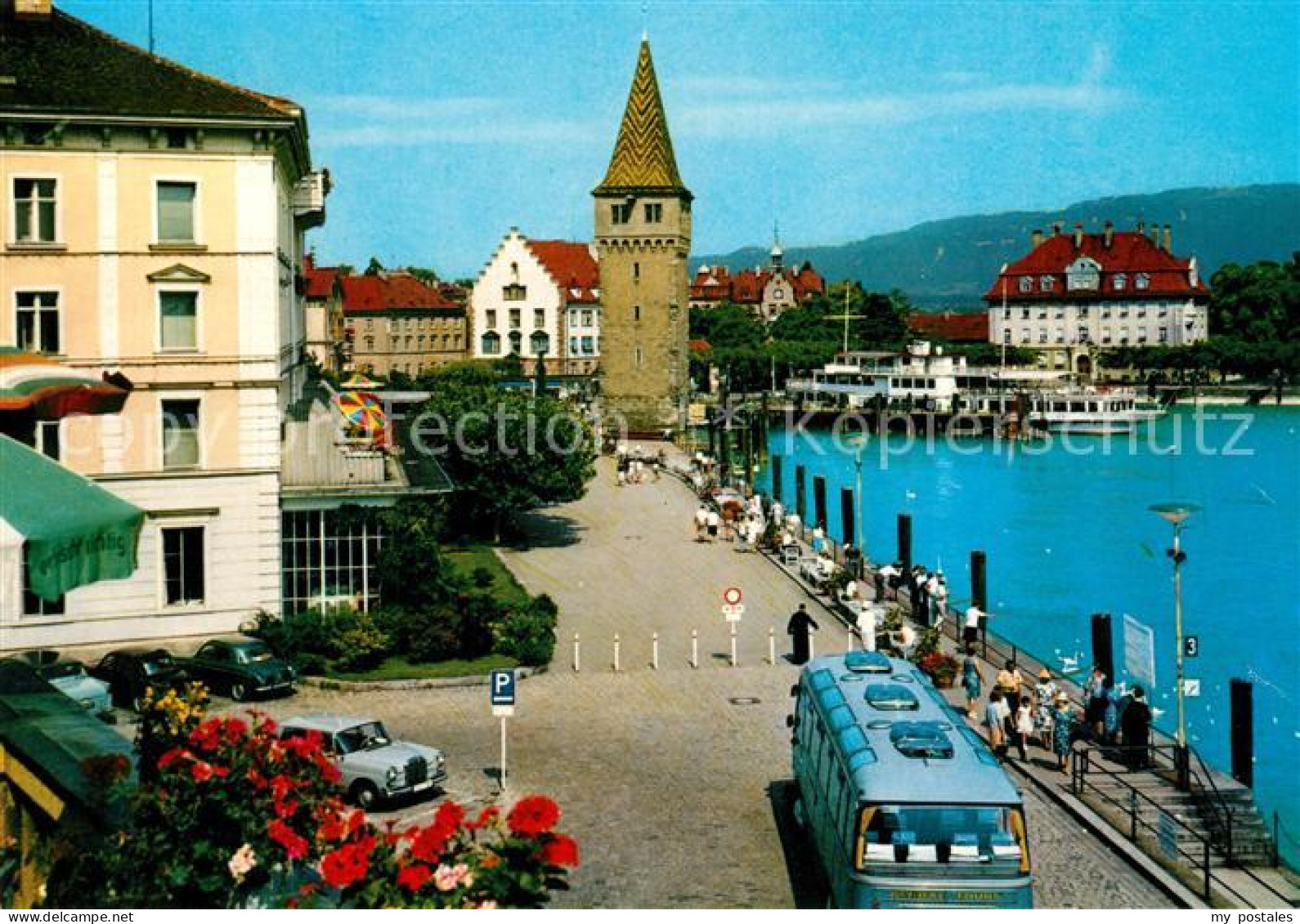 73243988 Lindau Bodensee Promenade Am Hafen Mit Leuchtturm Lindau Bodensee - Lindau A. Bodensee