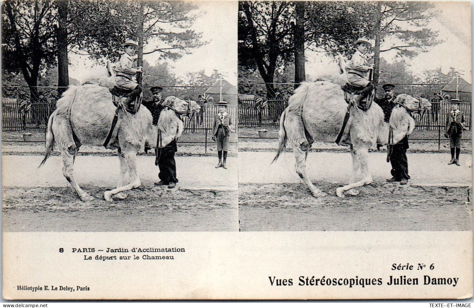 75 PARIS - Jardin D'acclimatation, Sur Le Chameau  - Altri & Non Classificati