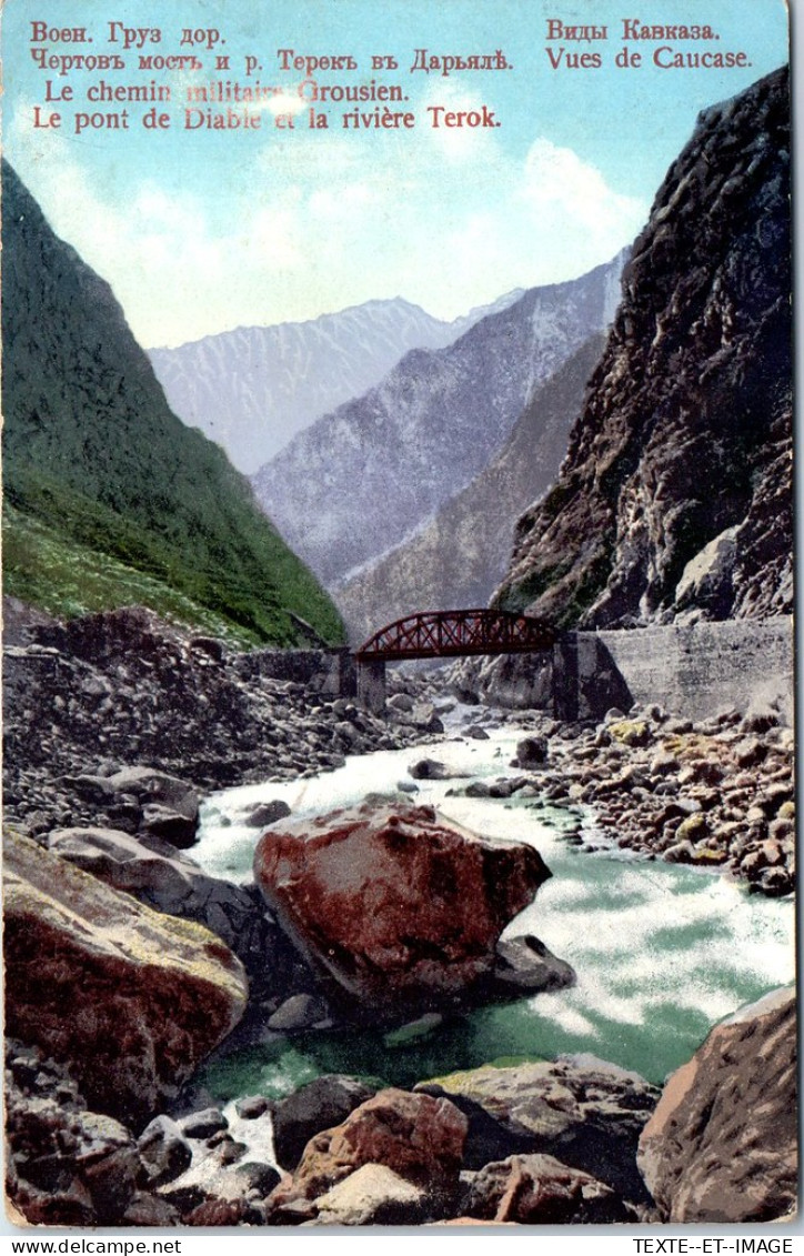 RUSSIE - Vues Du Caucase, Pont Sur La Rivière TEROK - Russie