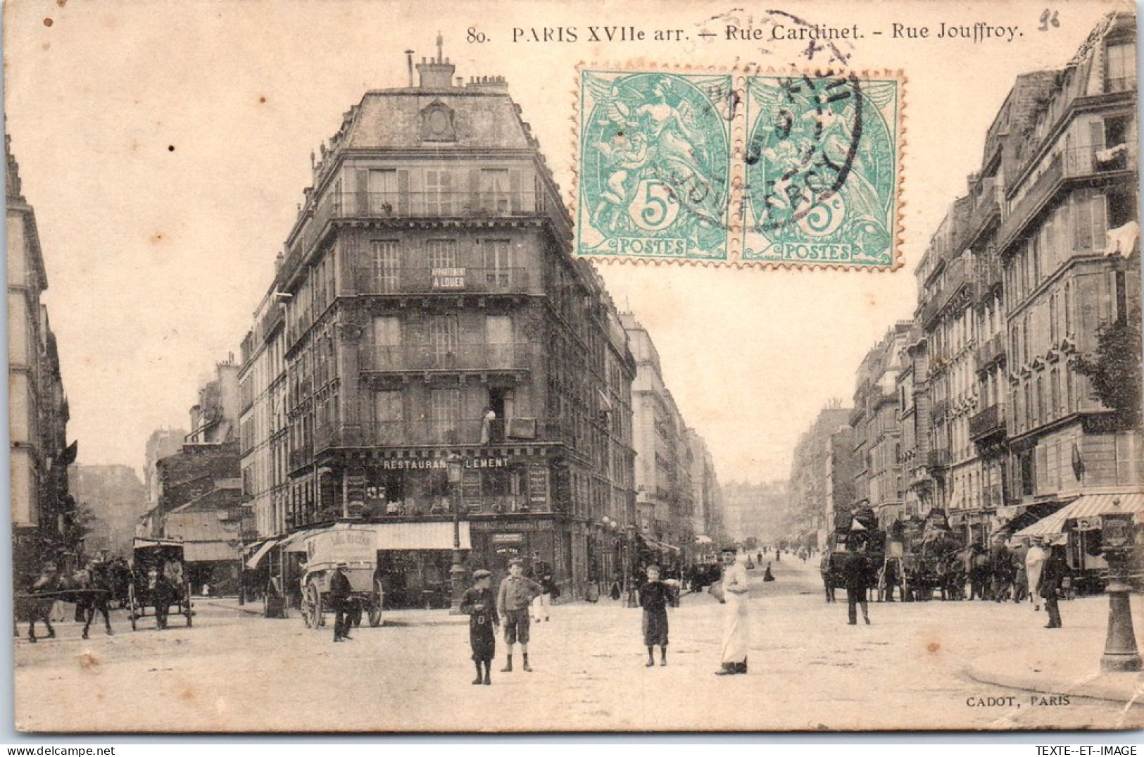 75017 PARIS - Rue Cardinet Rue Jouffroy  - Paris (17)