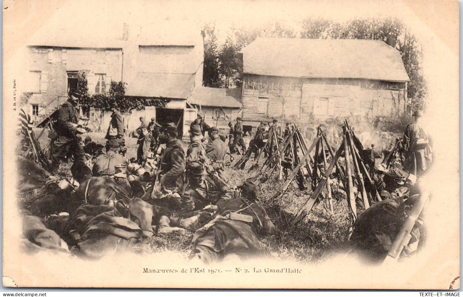MILITARIA - Manoeuvre EST 1921, La Grande Halte  - Manovre