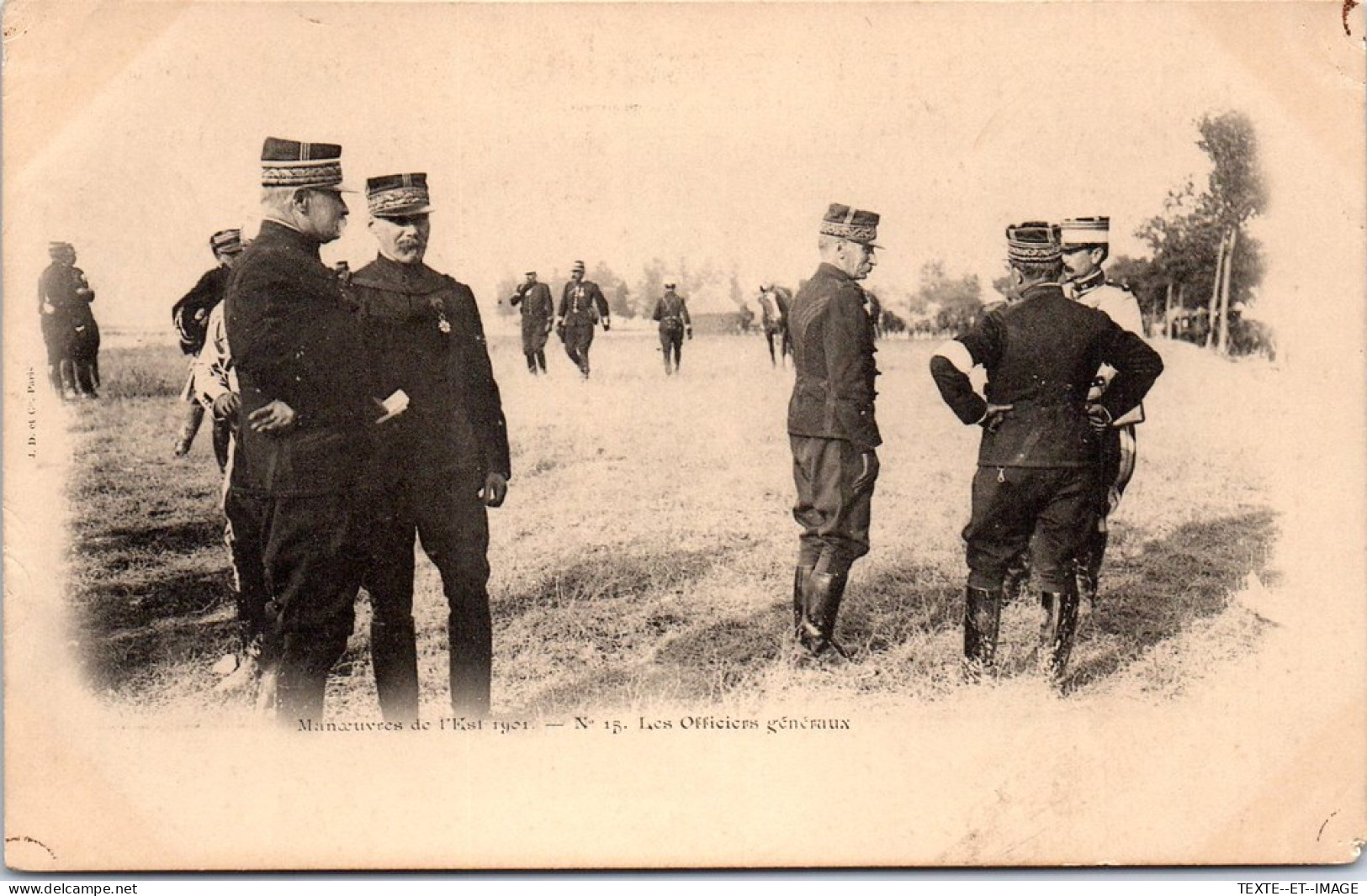 MILITARIA - En Manoeuvre, ESt 1921, Les Officiers Généraux  - Manöver
