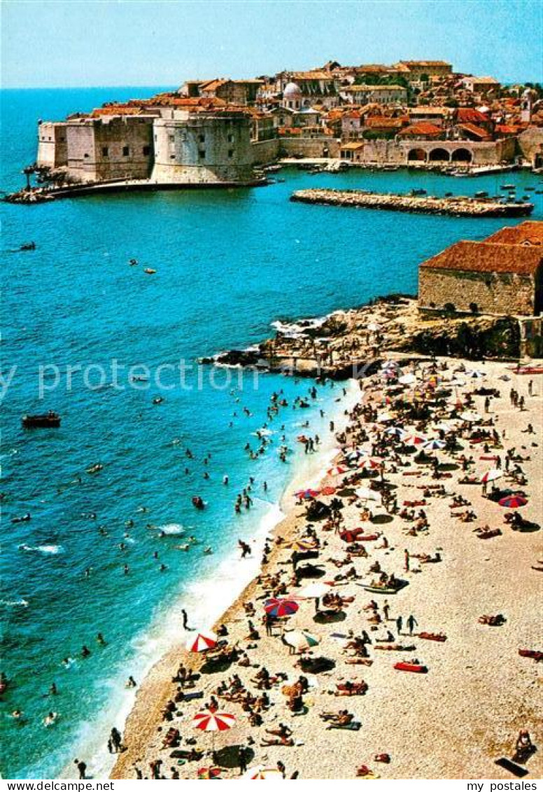 73243955 Dubrovnik Ragusa Strand Fliegeraufnahme Dubrovnik Ragusa - Croatia